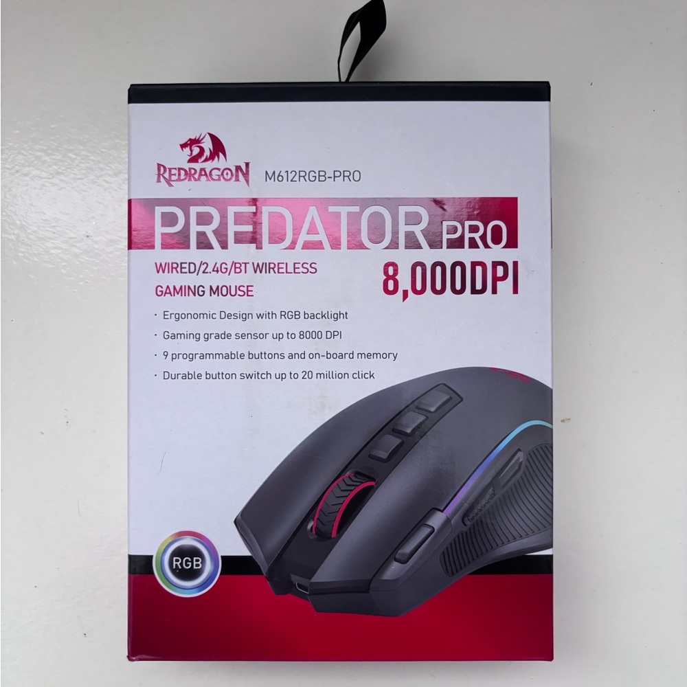 Predator Pro Gaming Mouse - Black NEW